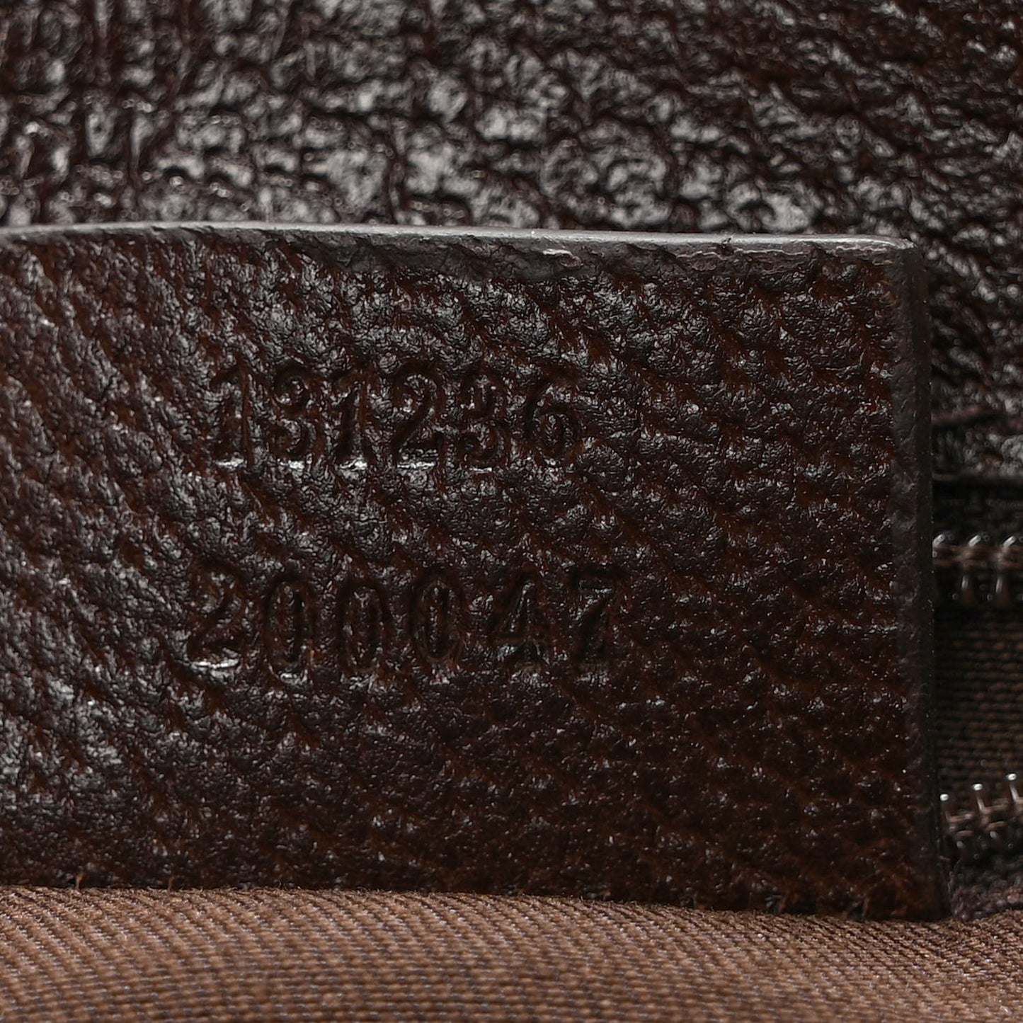 Monogram Waist Pouch Bag Dark Brown