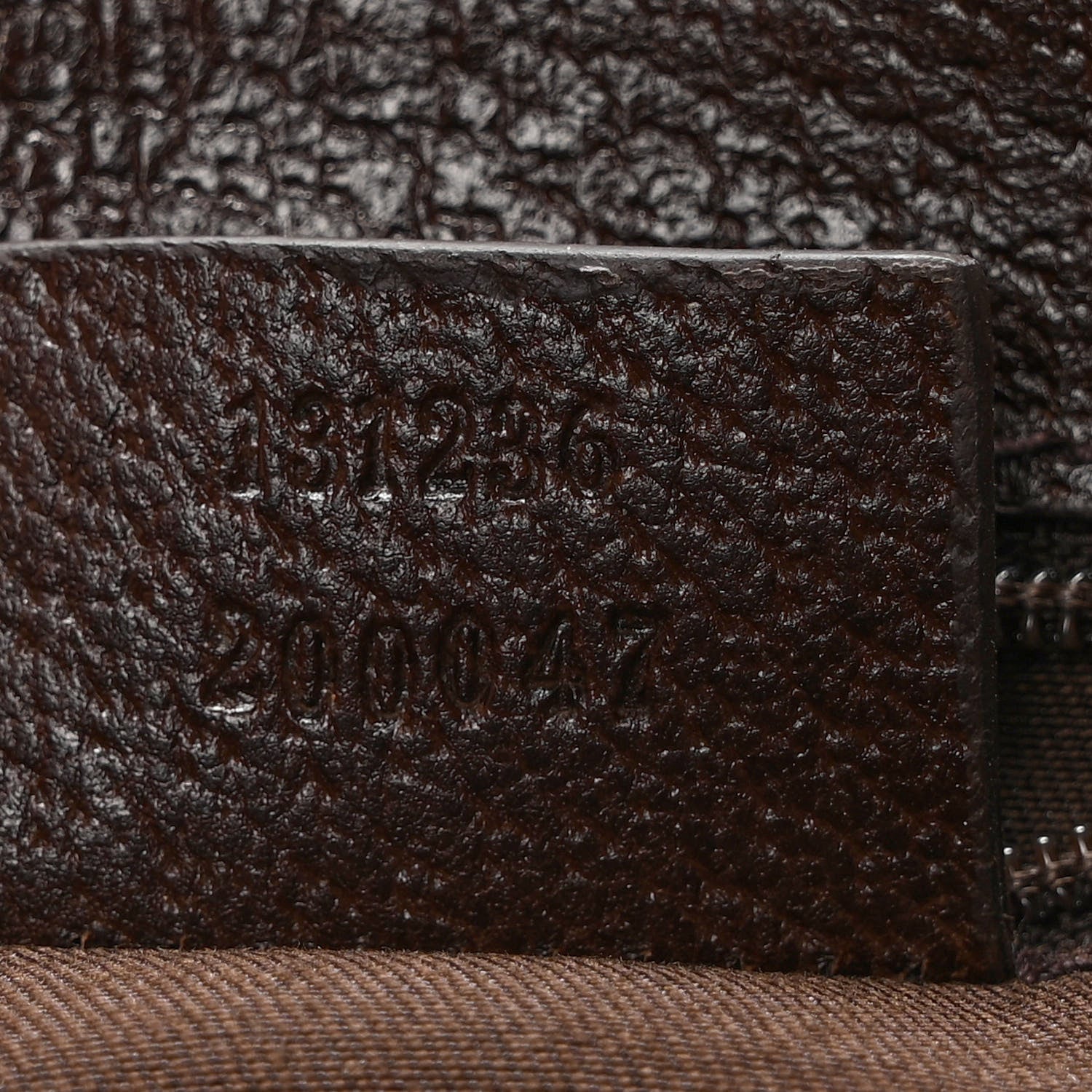 Gucci Monogram Waist Pouch Bag Dark Brown 7 of 9