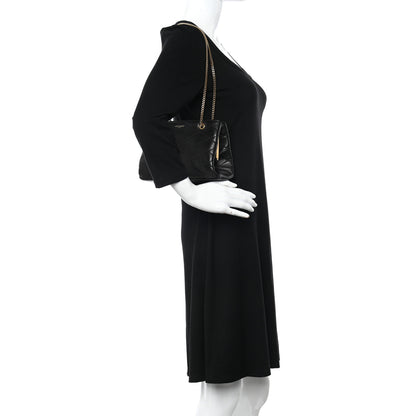 Saint Laurent Lambskin Quilted Melody Chain Bag Black 2 of 10
