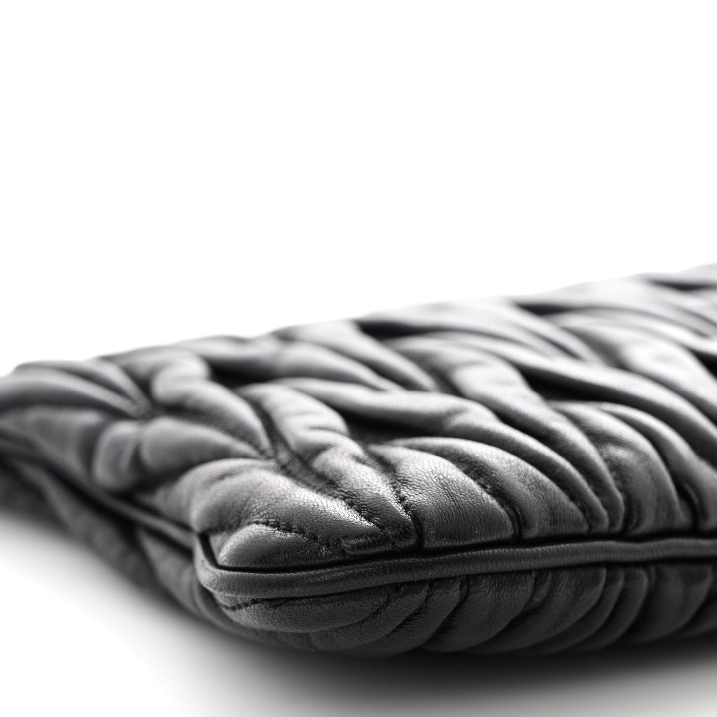 Nappa Matelasse Clutch Black