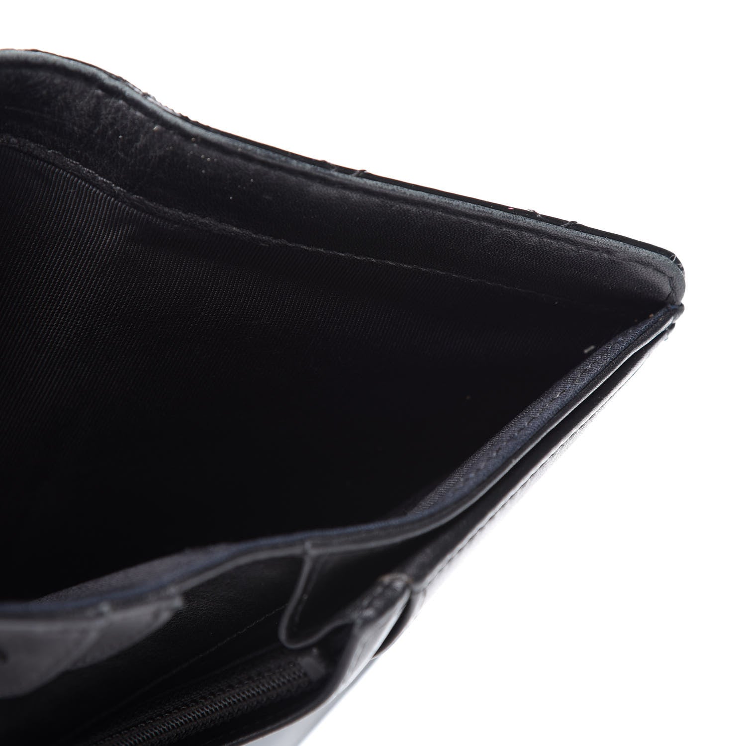 Chanel Patent Calfskin Quilted Yen Wallet Black 6 of 13