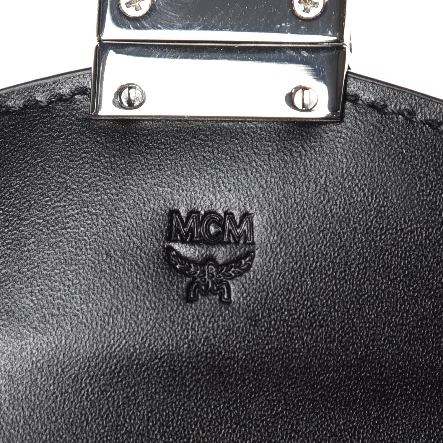 MCM Visetos Mini Accordion Card Wallet Black 6 of 6