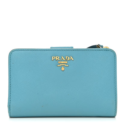Prada Saffiano Compact Wallet Voyage 1 of 13