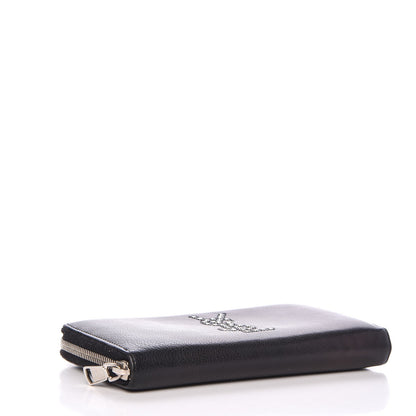 Saint Laurent Calfskin Studded Belle de Jour Long Wallet Black 4 of 10
