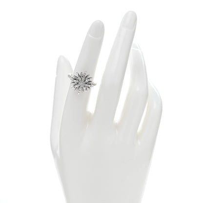 David Yurman Sterling Silver Diamond 16mm Starburst Ring 51 5.75 2 of 4