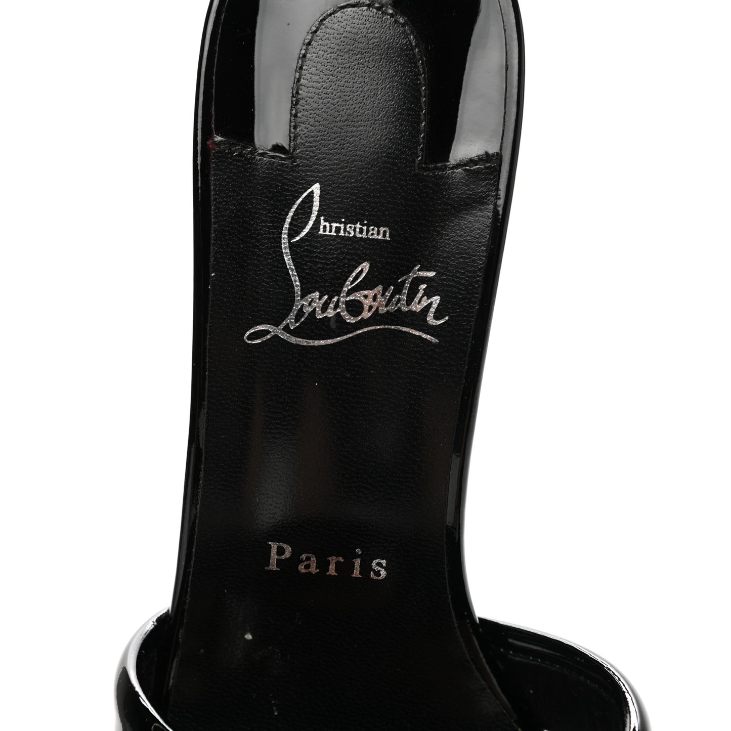 Patent Simply Me 70 Slide Sandals 38.5 Black
