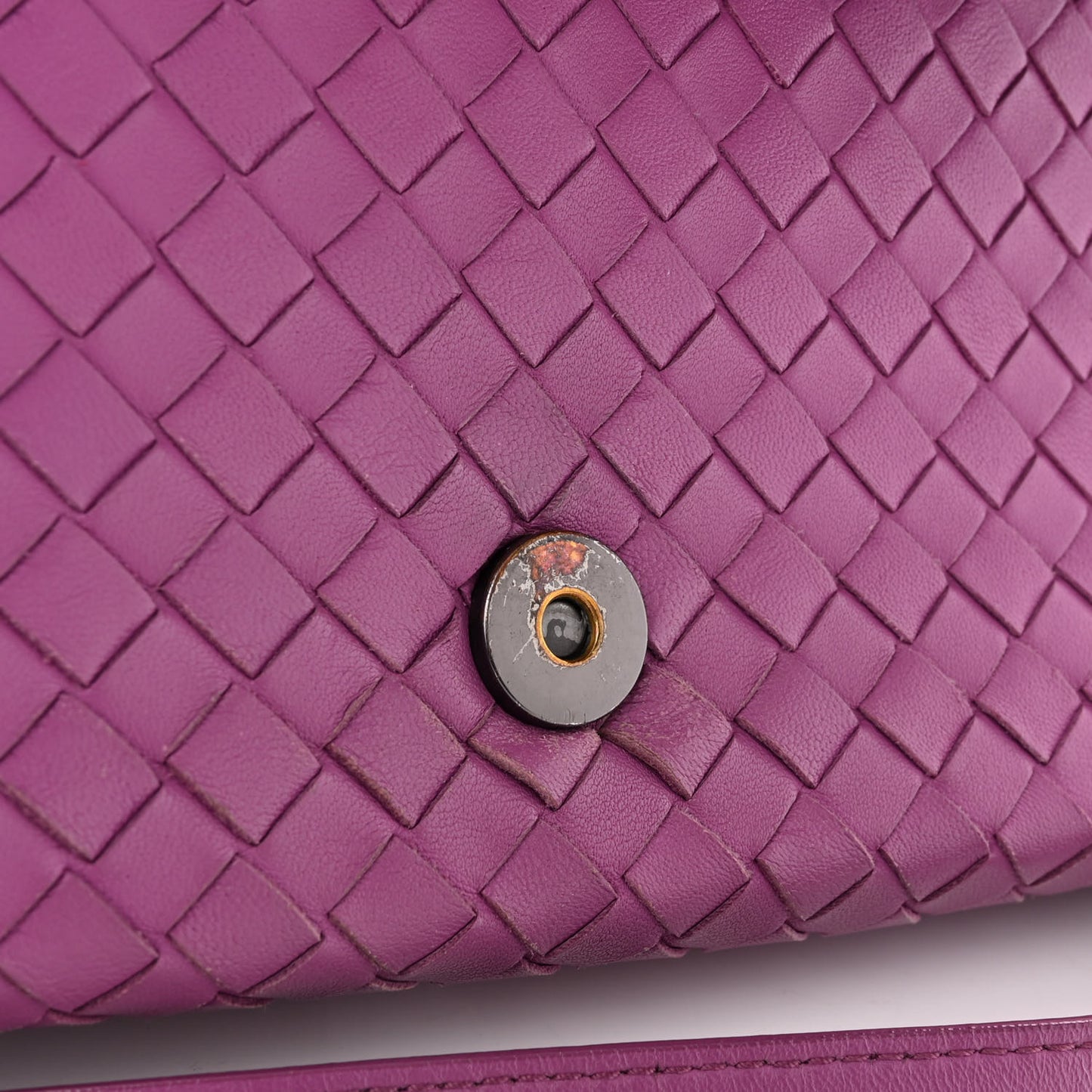 Nappa Intrecciato Dahlia Clutch Crossbody Peony