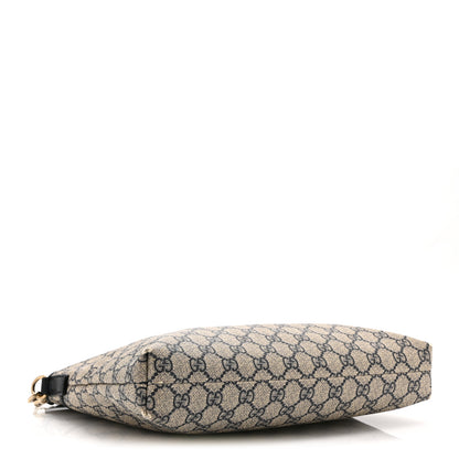 Gucci GG Plus Monogram Medium Flat Messenger Bag Navy 4 of 10