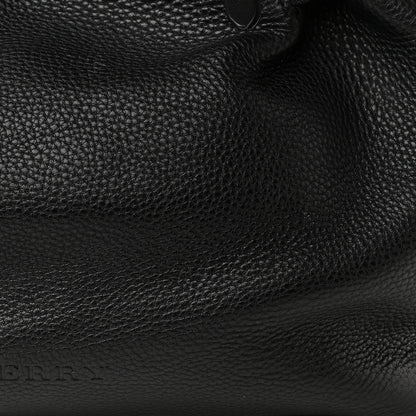 Burberry Grainy Calfskin House Check Medium Maidstone Black 13 of 14