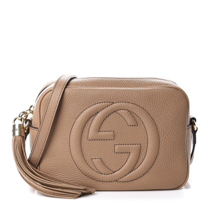 Gucci Pebbled Calfskin Small Soho Disco Bag Rose Beige 1 of 14