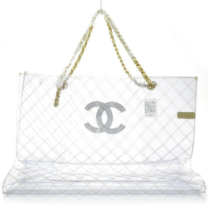 Chanel Vinyl Naked Large Beach Tote Gold 3 of 8