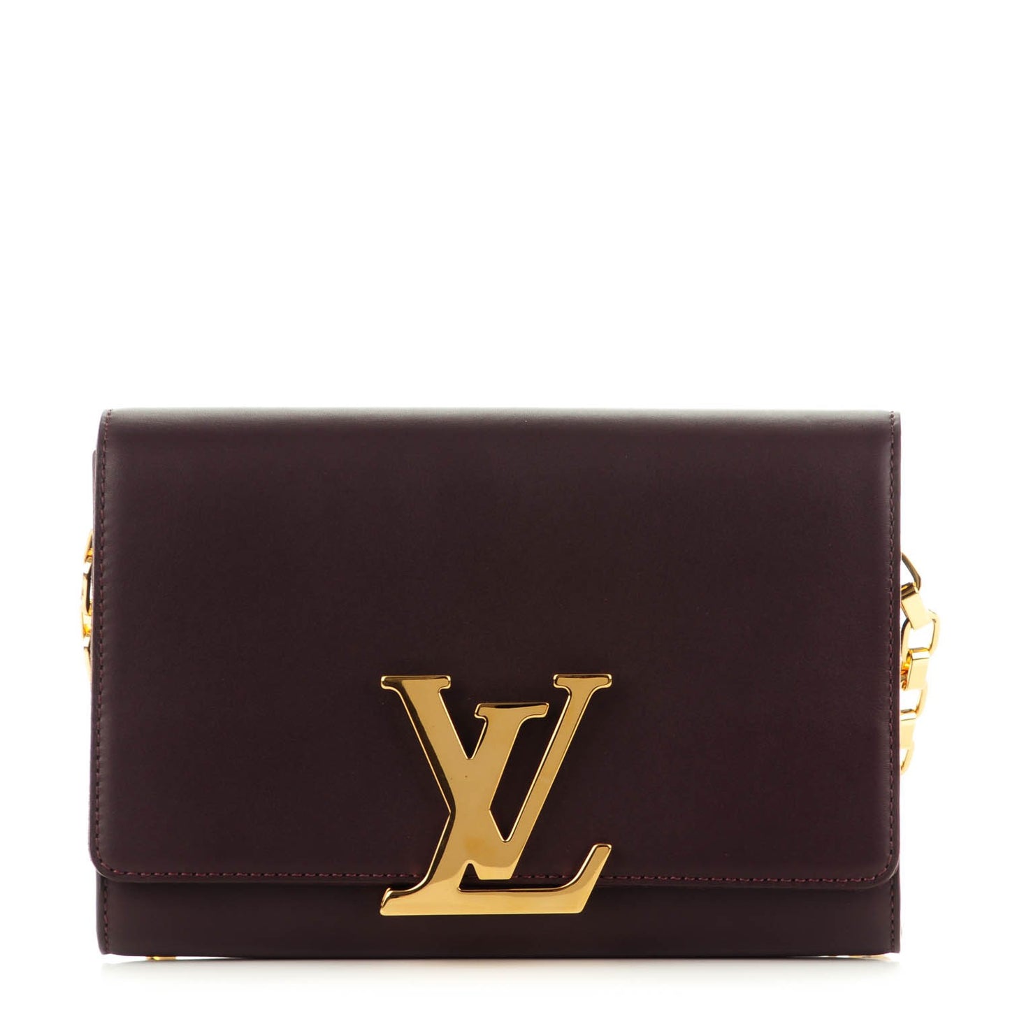 Calfskin Chain Louise GM Amarante