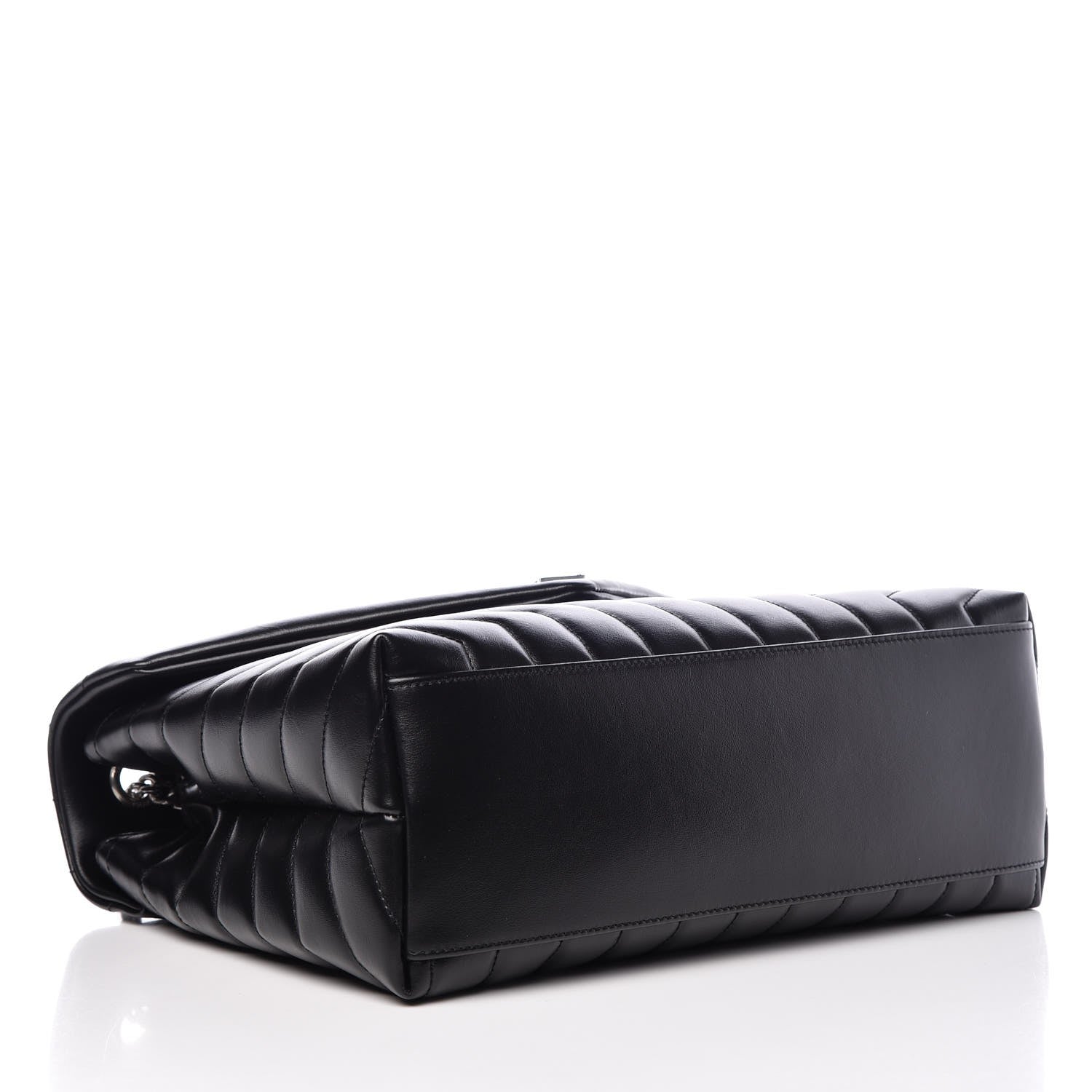 Saint Laurent Calfskin Y Quilted Monogram Medium Loulou Chain Satchel Black 4 of 9