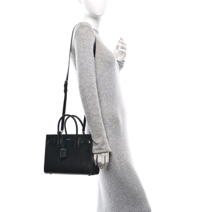 Saint Laurent Grain de Poudre Nano Sac De Jour Black 2 of 9