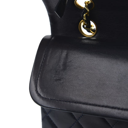 Chanel Lambskin Quilted Medium Double Flap Navy 11 of 12