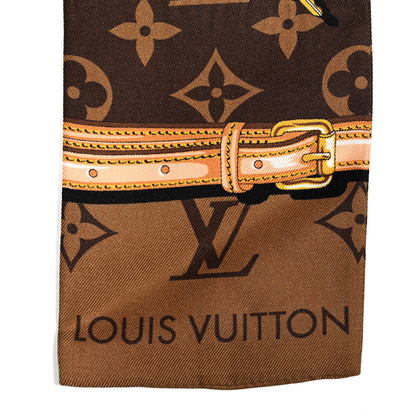 Louis Vuitton Silk Monogram Confidential Bandeau Brown 3 of 8