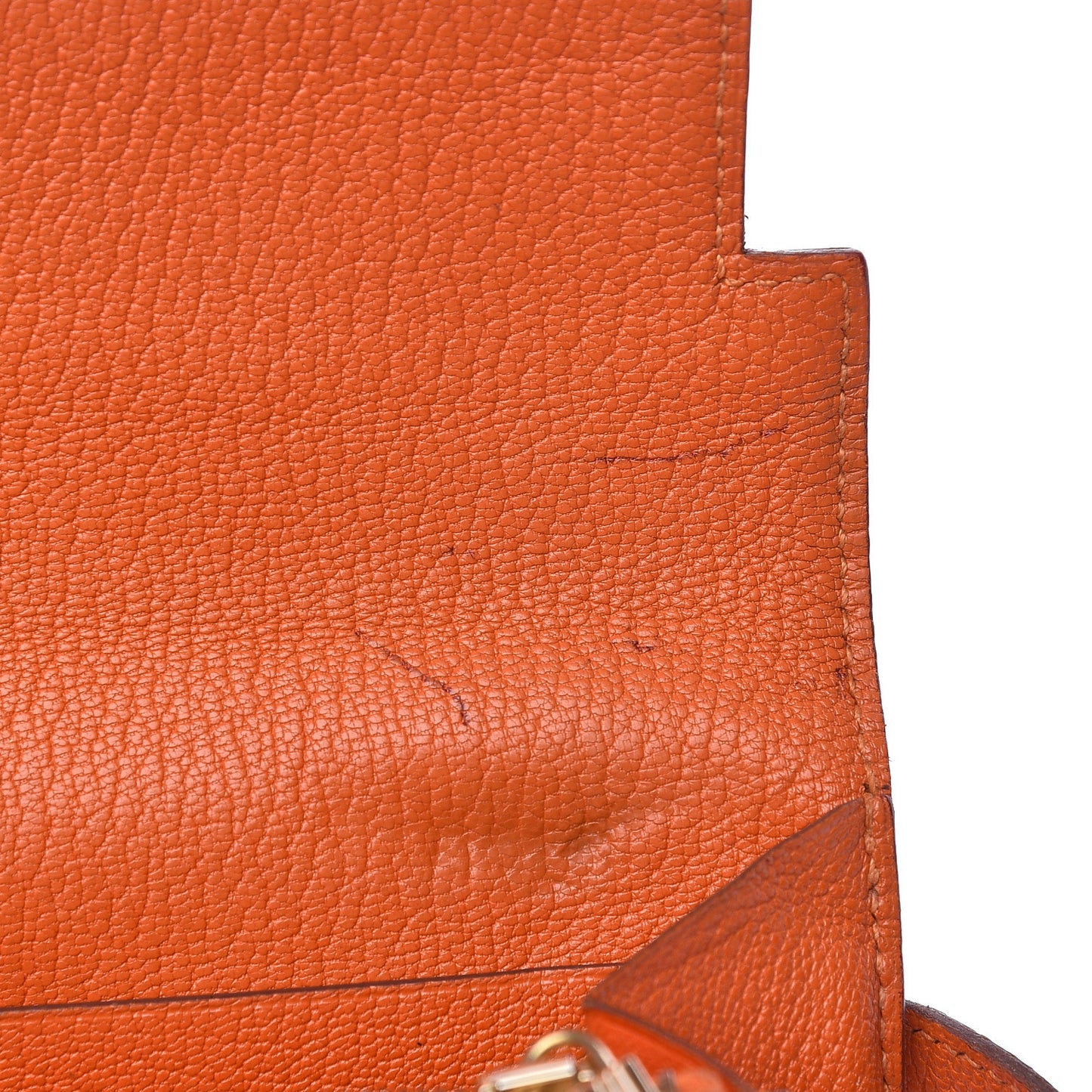 Chevre Mysore Kelly Longue Wallet Orange