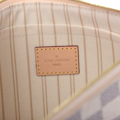 Louis Vuitton Damier Azur Neverfull MM GM Pochette 8 of 9