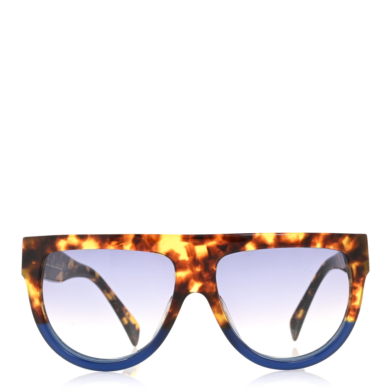 Celine Shadow Sunglasses CL 41026/S Havana Blue 2 of 10