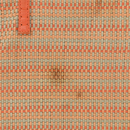 Fendi Woven Straw Raffia Roll Tote Orange Multicolor 16 of 16