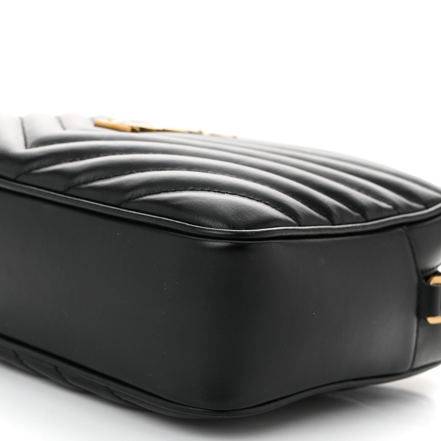 Saint Laurent Calfskin Matelasse Monogram Lou Camera Bag Black 10 of 10