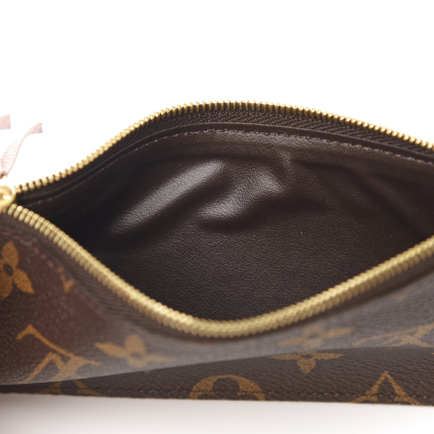 Monogram Josephine Wallet Zippered Insert Rose Ballerine