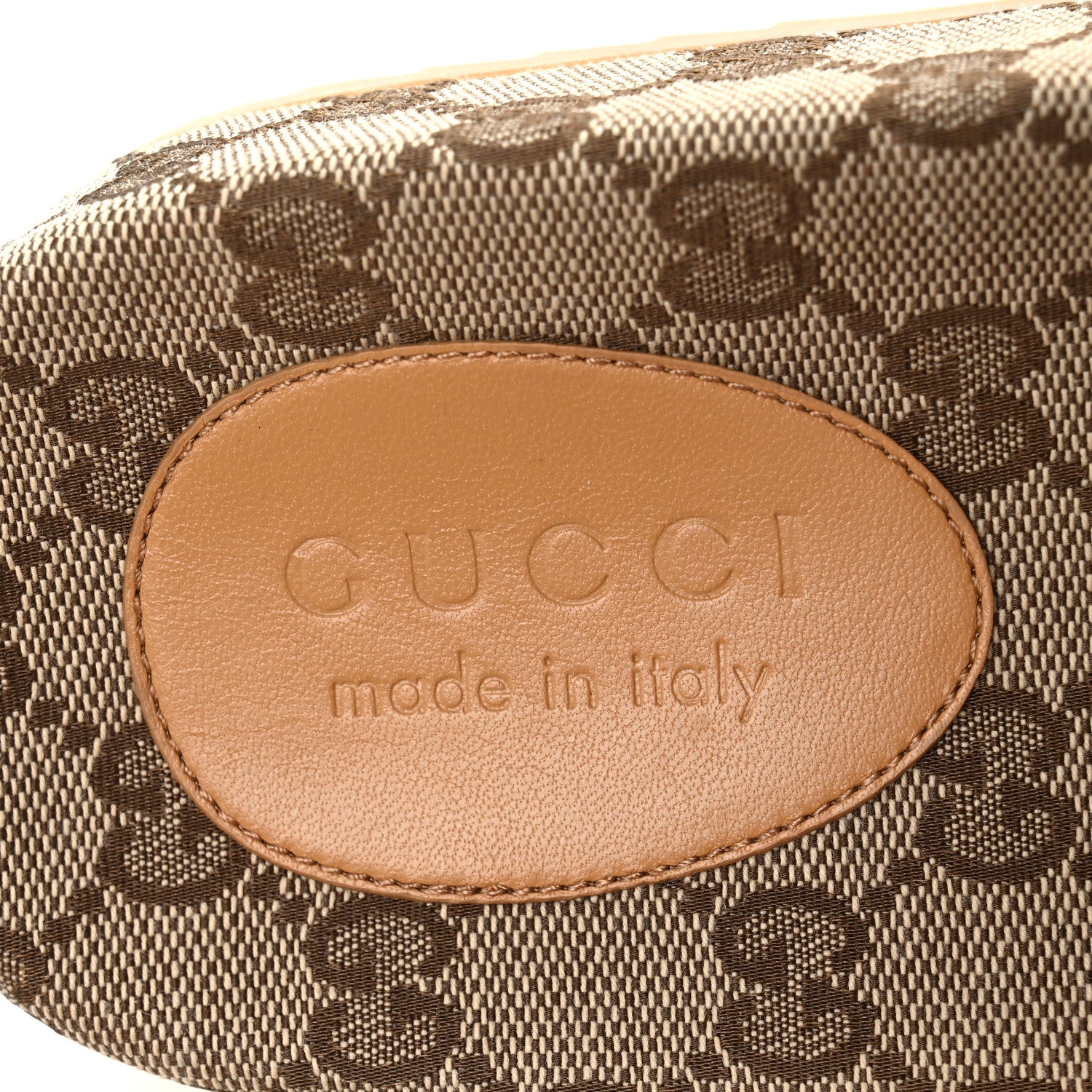 Gucci Canvas GG Monogram Mens Slide Sandals 9 Beige 8 of 10