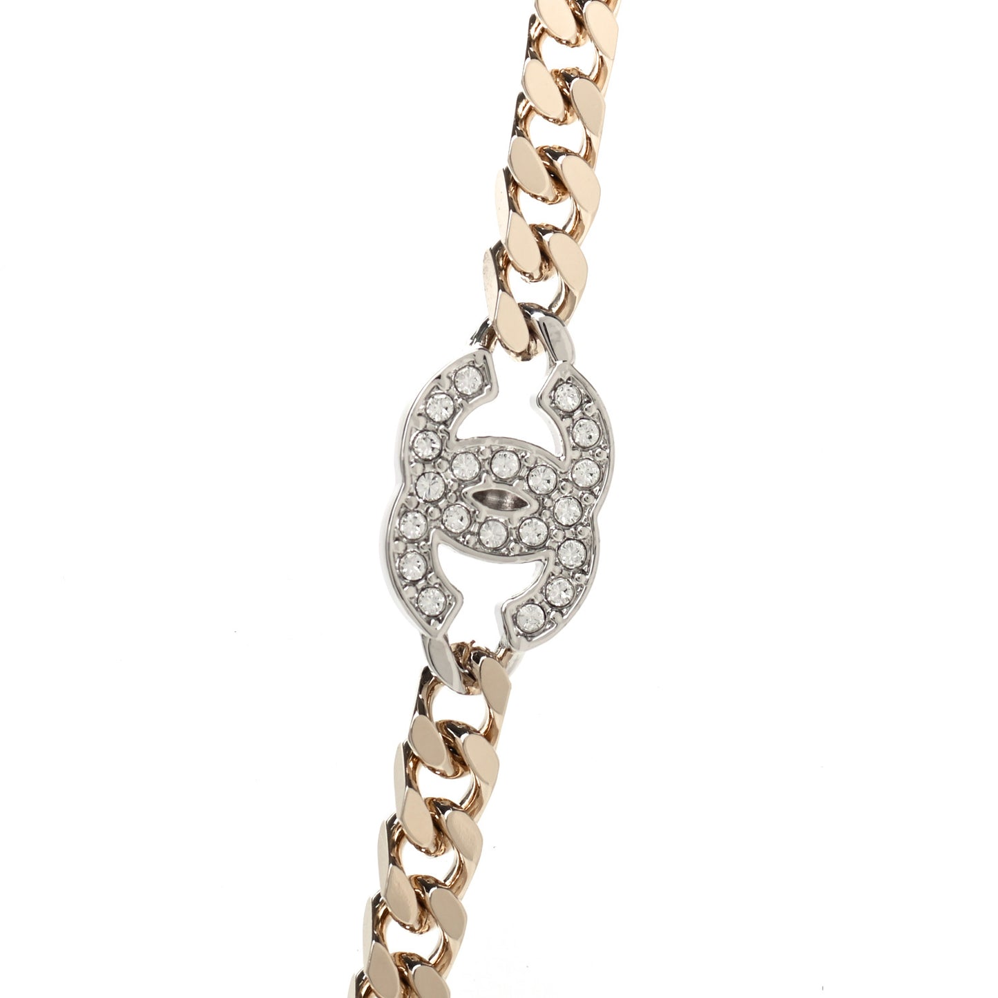 Crystal CC Chain Belt 90 Gold