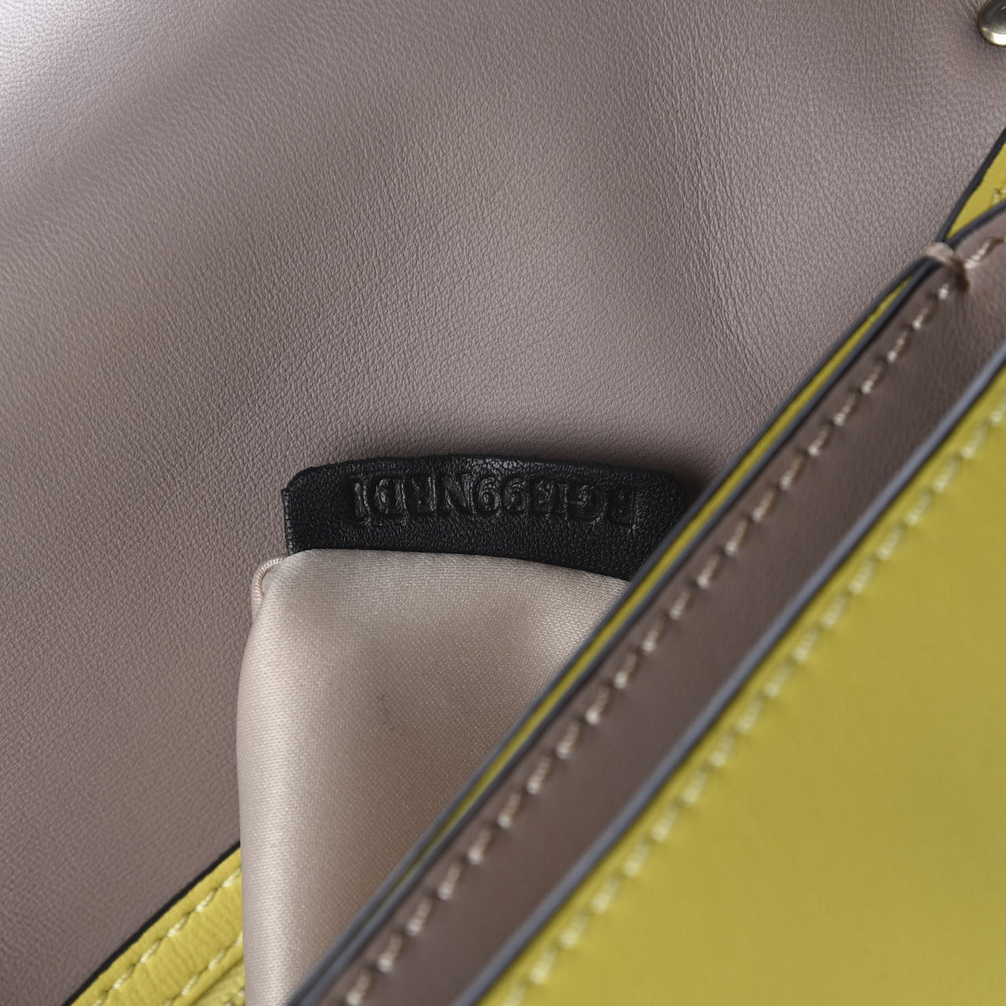 Nappa Rockstud Wristlet Clutch Naples Yellow