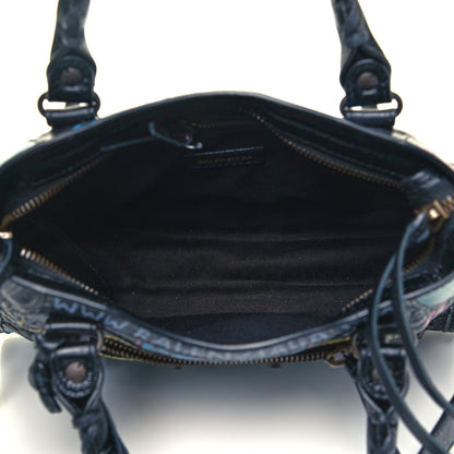 Balenciaga Agneau Arena Graffiti All Over Classic Hardware Mini City Black Multicolor 7 of 9