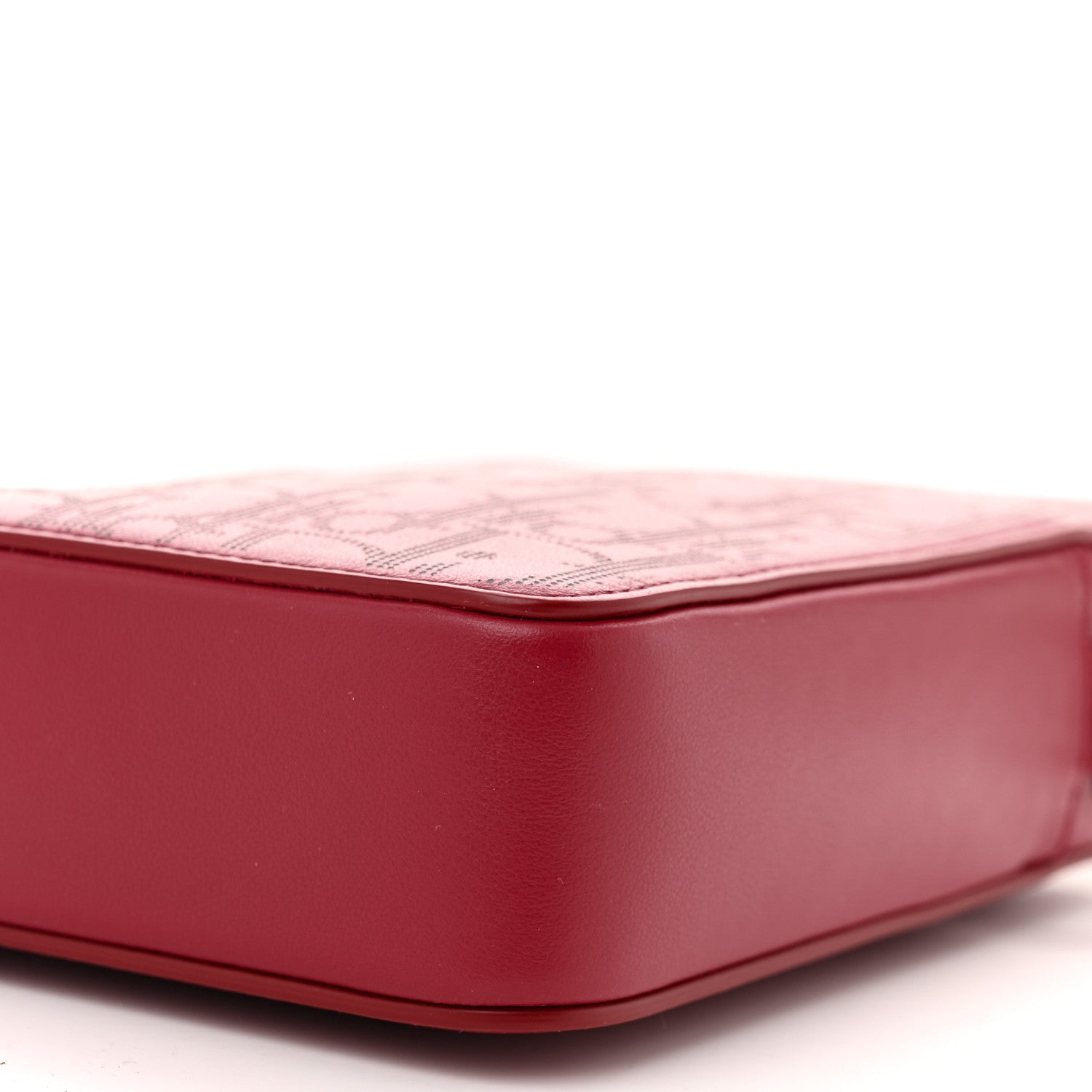 Christian Dior Calfskin Oblique Galaxy Perforated World Tour Messenger Pouch Red White 10 of 10