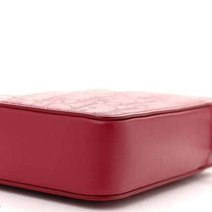 Christian Dior Calfskin Oblique Galaxy Perforated World Tour Messenger Pouch Red White 10 of 10