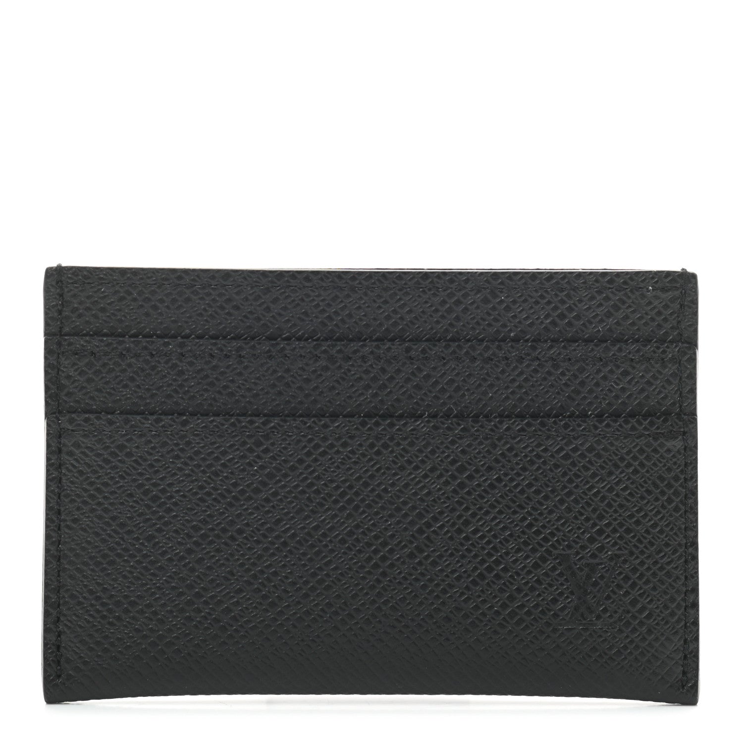 Louis Vuitton Taiga Double Card Holder Black 1 of 6