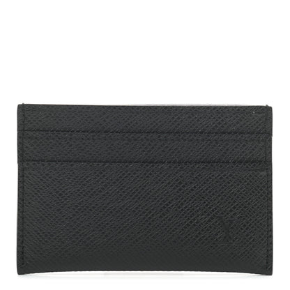 Louis Vuitton Taiga Double Card Holder Black 1 of 6