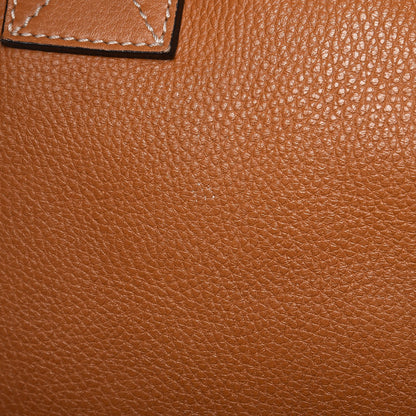 Alexander McQueen Pebbled Calfskin Skull Padlock Zip Tote Cognac 14 of 19
