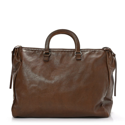 Prada Vitello Daino Top Handle Tote Brown 1 of 11