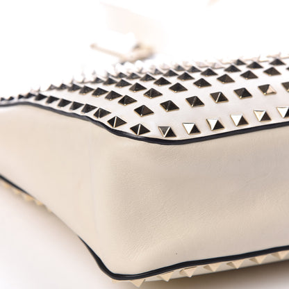 Valentino Garavani Vitello Large Rockstud All Over Flip-Lock Messenger Bag Light Ivory 11 of 12