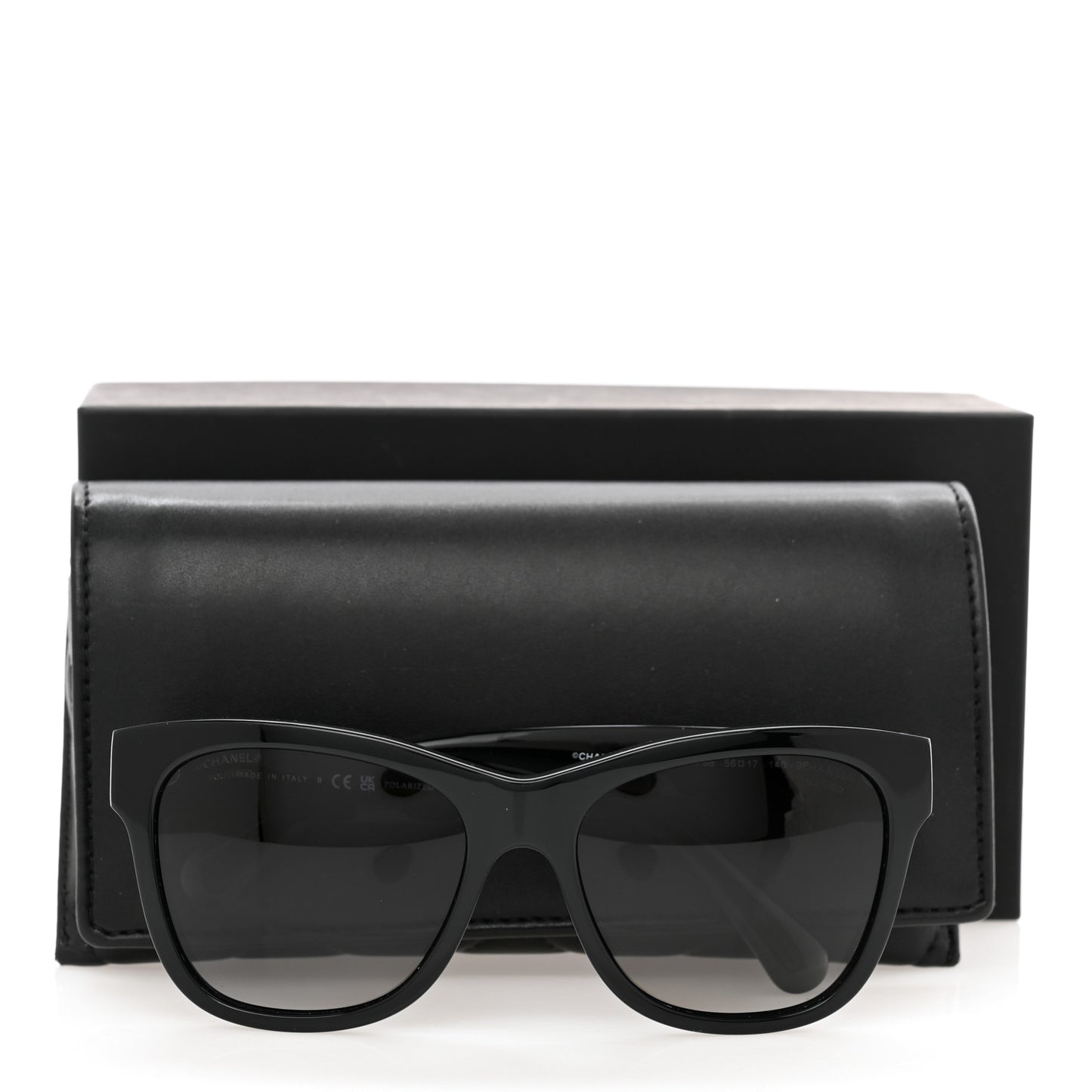 Acetate Polarized Square CC Sunglasses 5380 Black