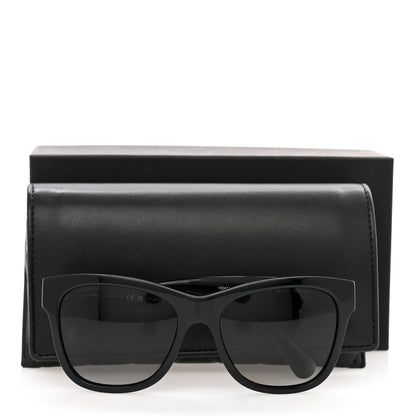 Chanel Acetate Polarized Square CC Sunglasses 5380 Black 8 of 8