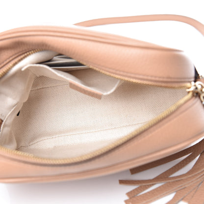 Gucci Pebbled Calfskin Small Soho Disco Bag Camelia 7 of 9