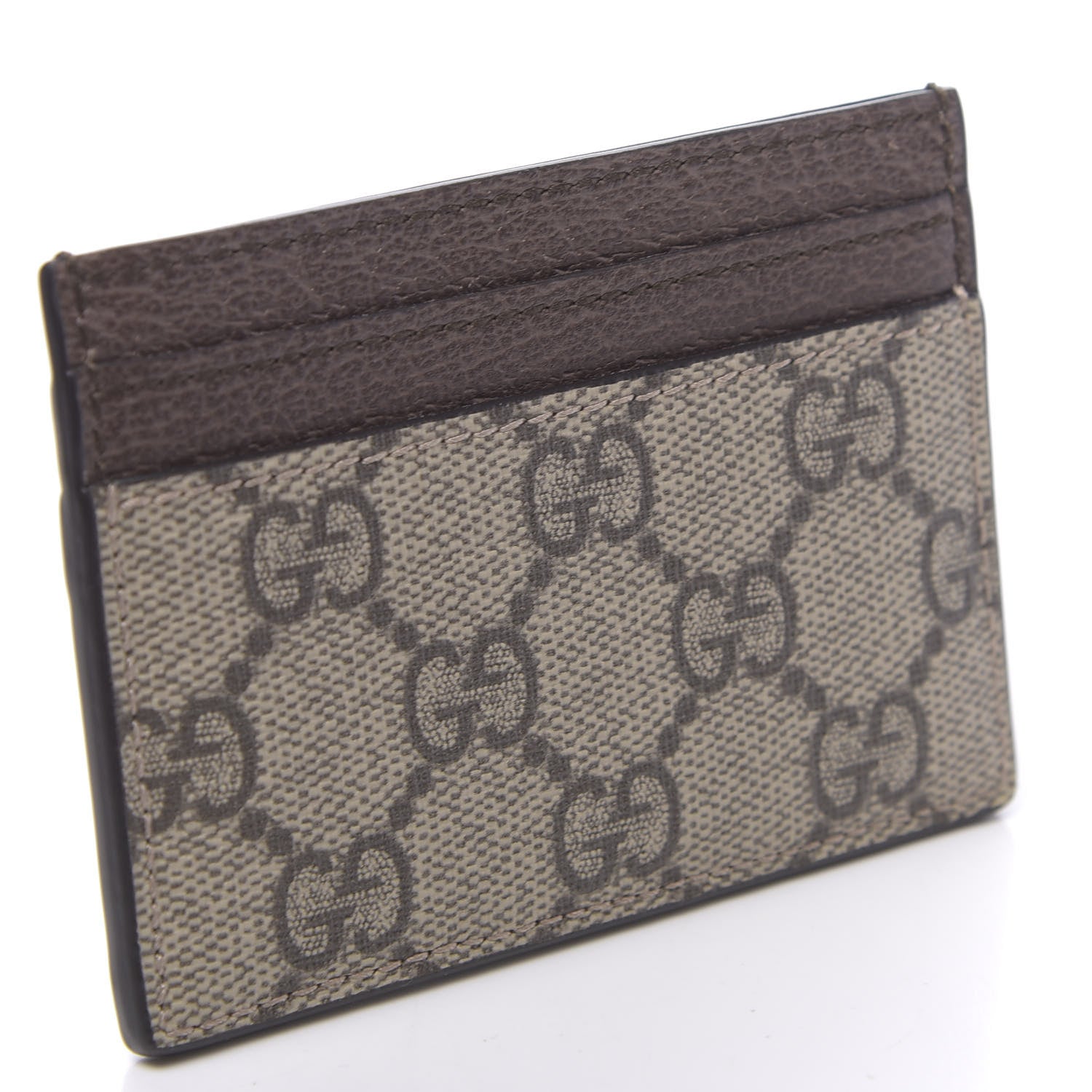 Gucci GG Supreme Monogram Ophidia Card Holder Brown 3 of 7