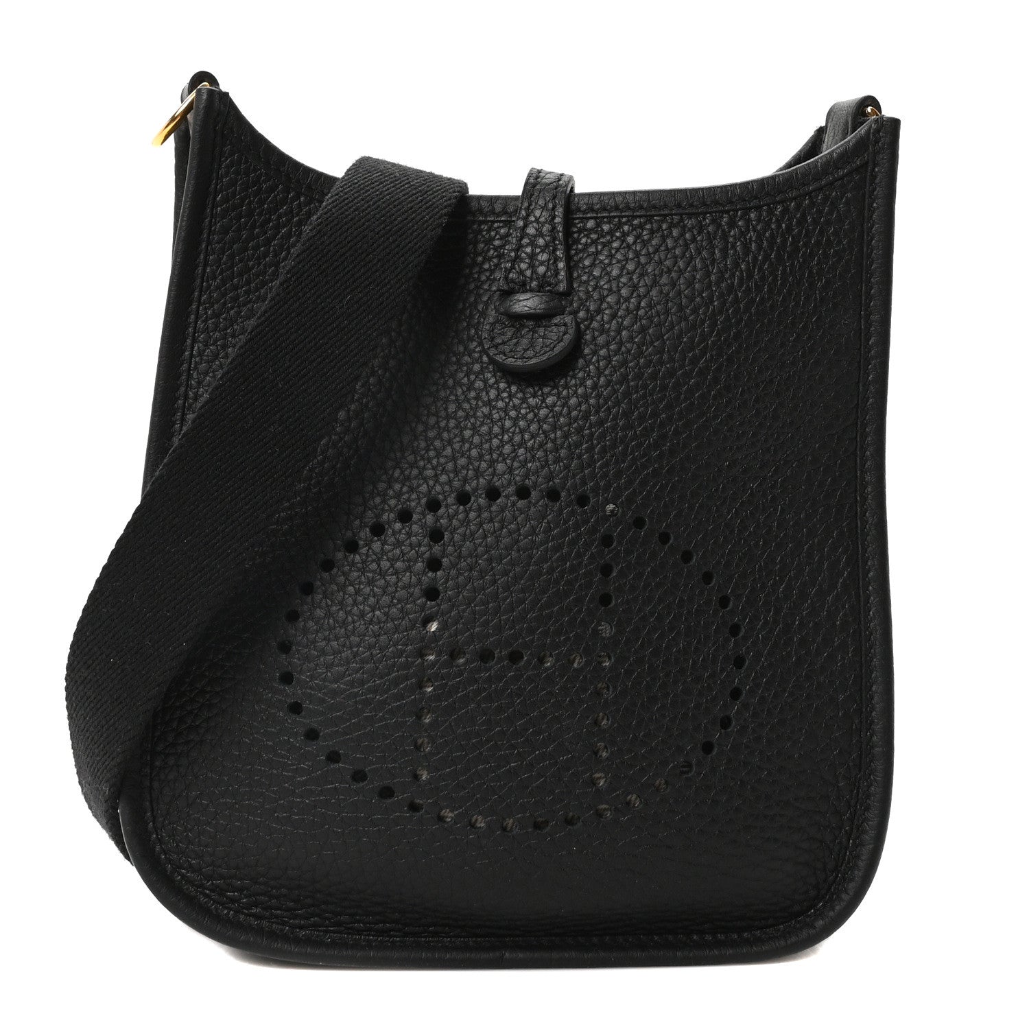 Hermes Taurillon Clemence Evelyne TPM Black 1 of 10