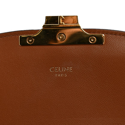 Celine Calfskin Triomphe Canvas Teen Triomphe Bag Tan 6 of 13