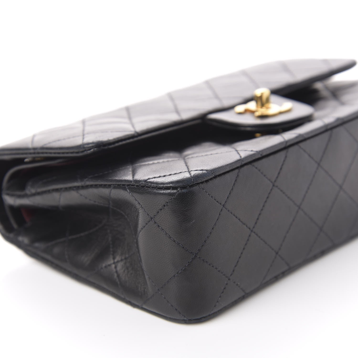 Chanel Lambskin Quilted Small Double Flap Black 9 of 12