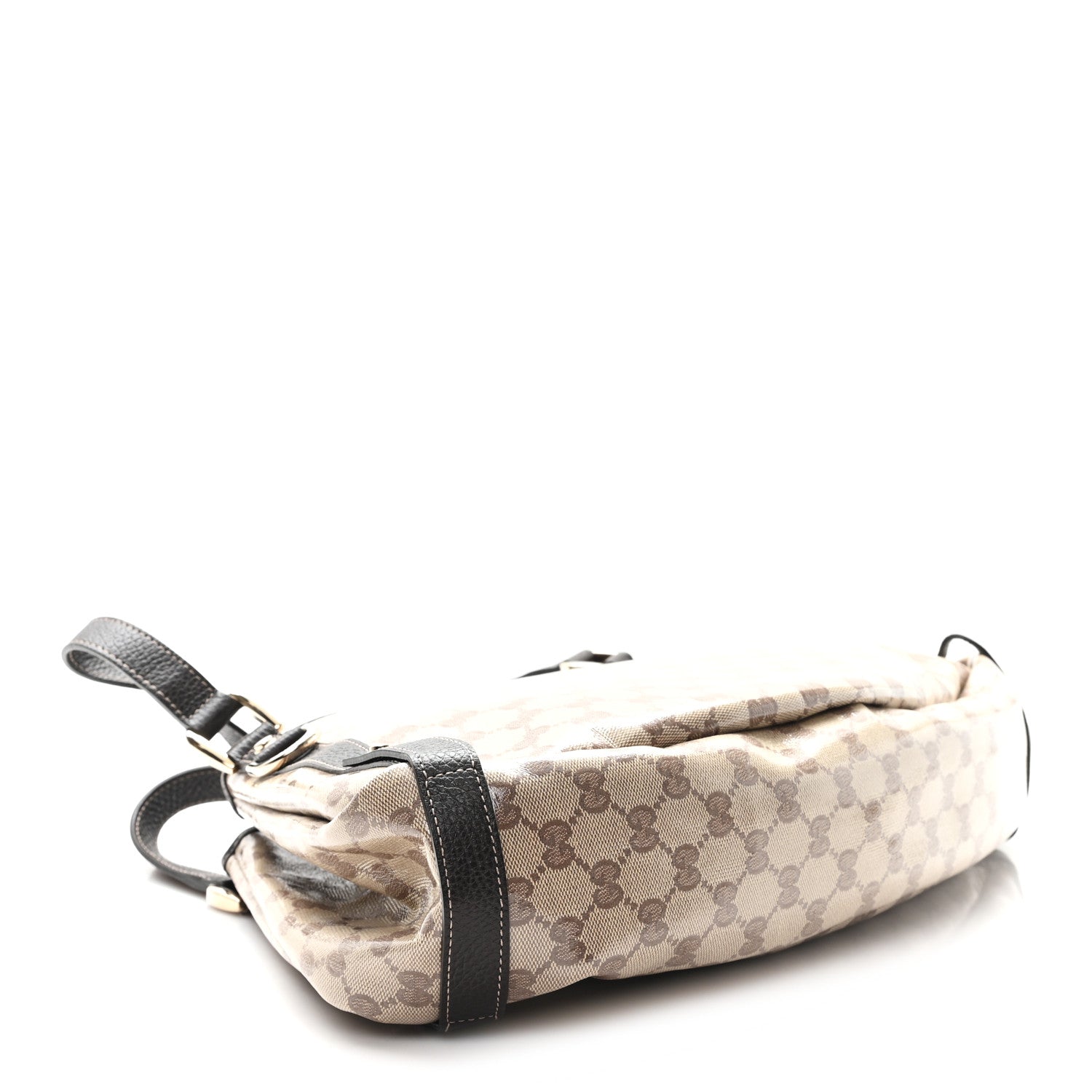 Gucci Crystal Monogram Medium Abbey Shoulder Bag Dark Brown 4 of 10