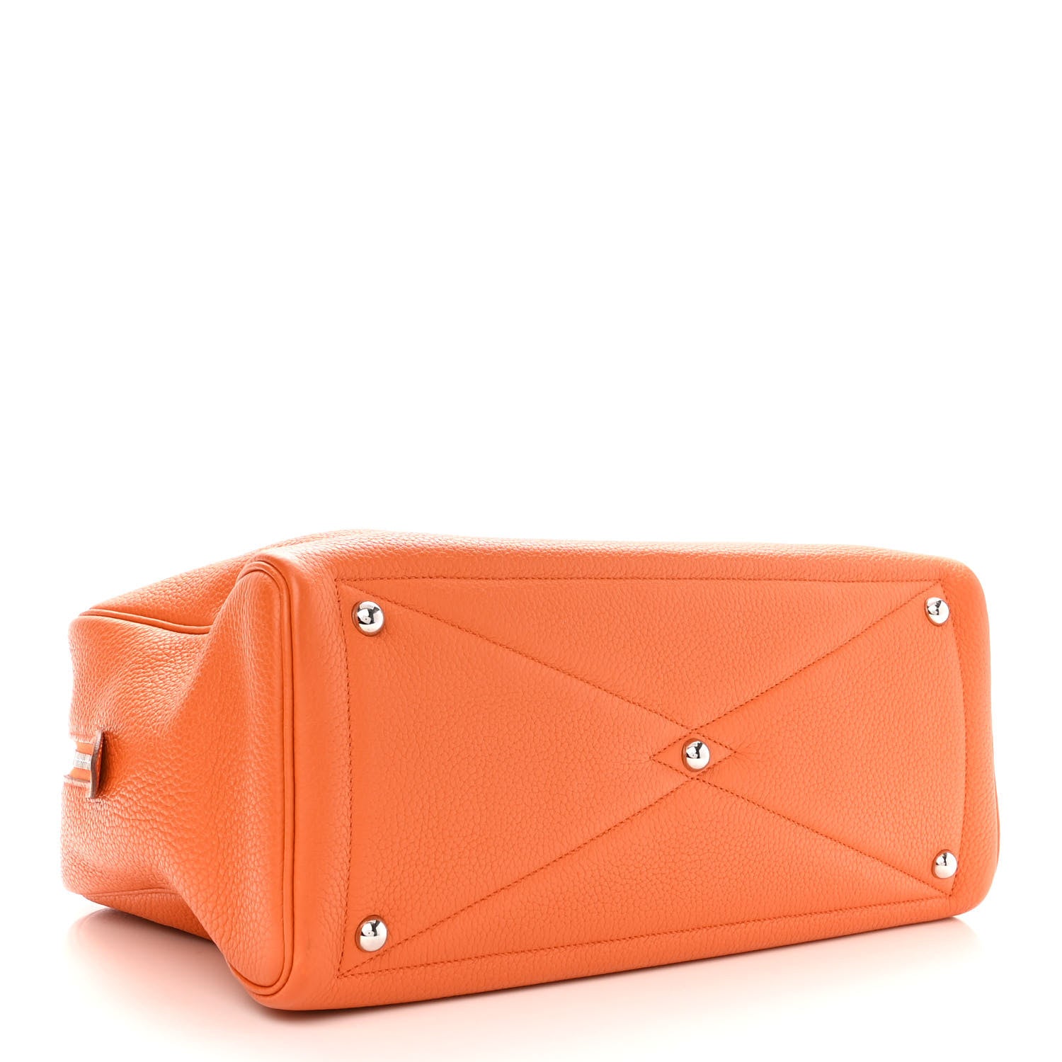 Hermes Taurillon Clemence Victoria II 35 Orange 4 of 13