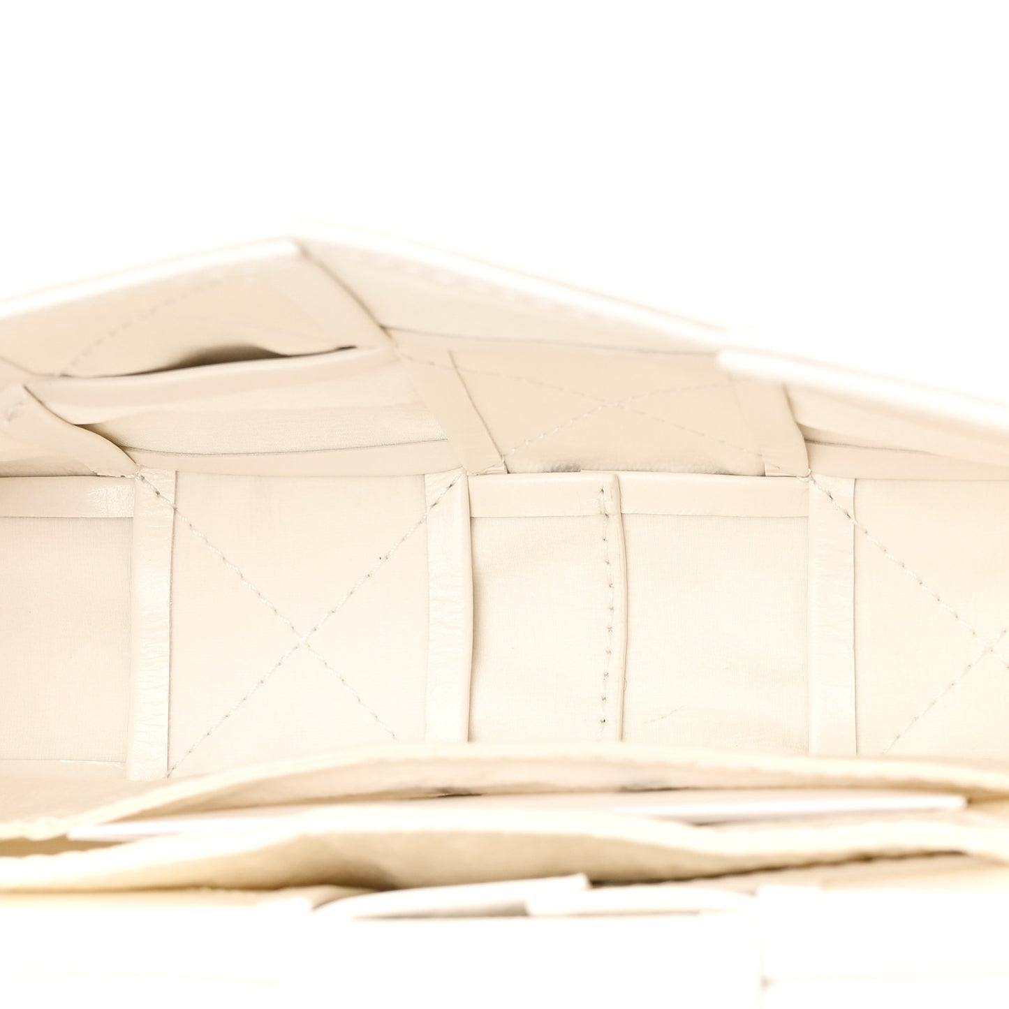Paper Calfskin Intrecciato Cassette Belt Bag White
