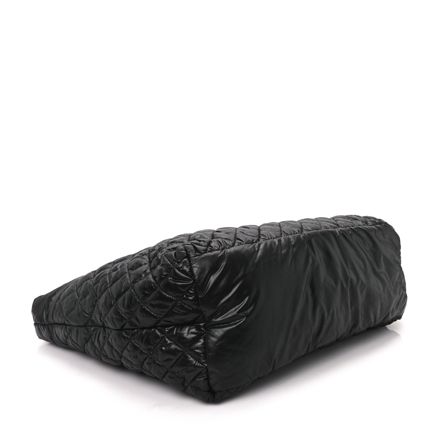 Chanel Nylon Quilted Extra Large Coco Cocoon Tote Black 4 of 10