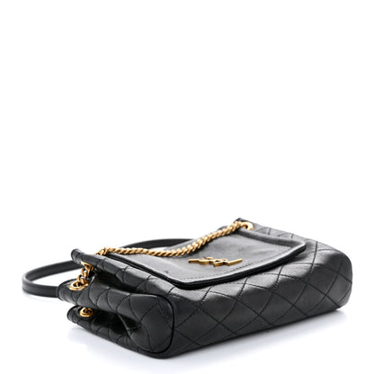 Saint Laurent Lambskin Quilted Monogram Mini Nolita Black 4 of 12