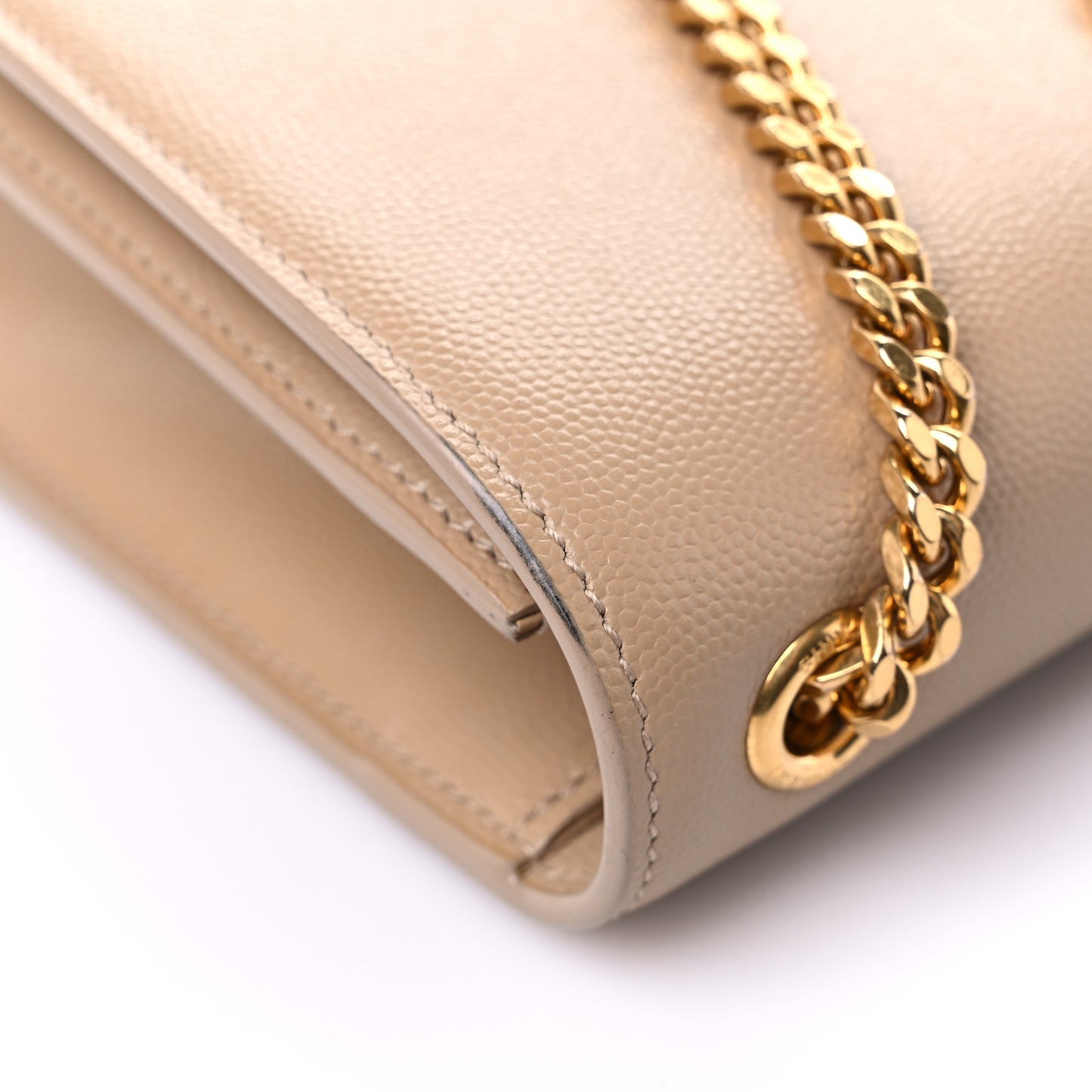 Grain De Poudre Small Monogram Kate Satchel Dark Beige